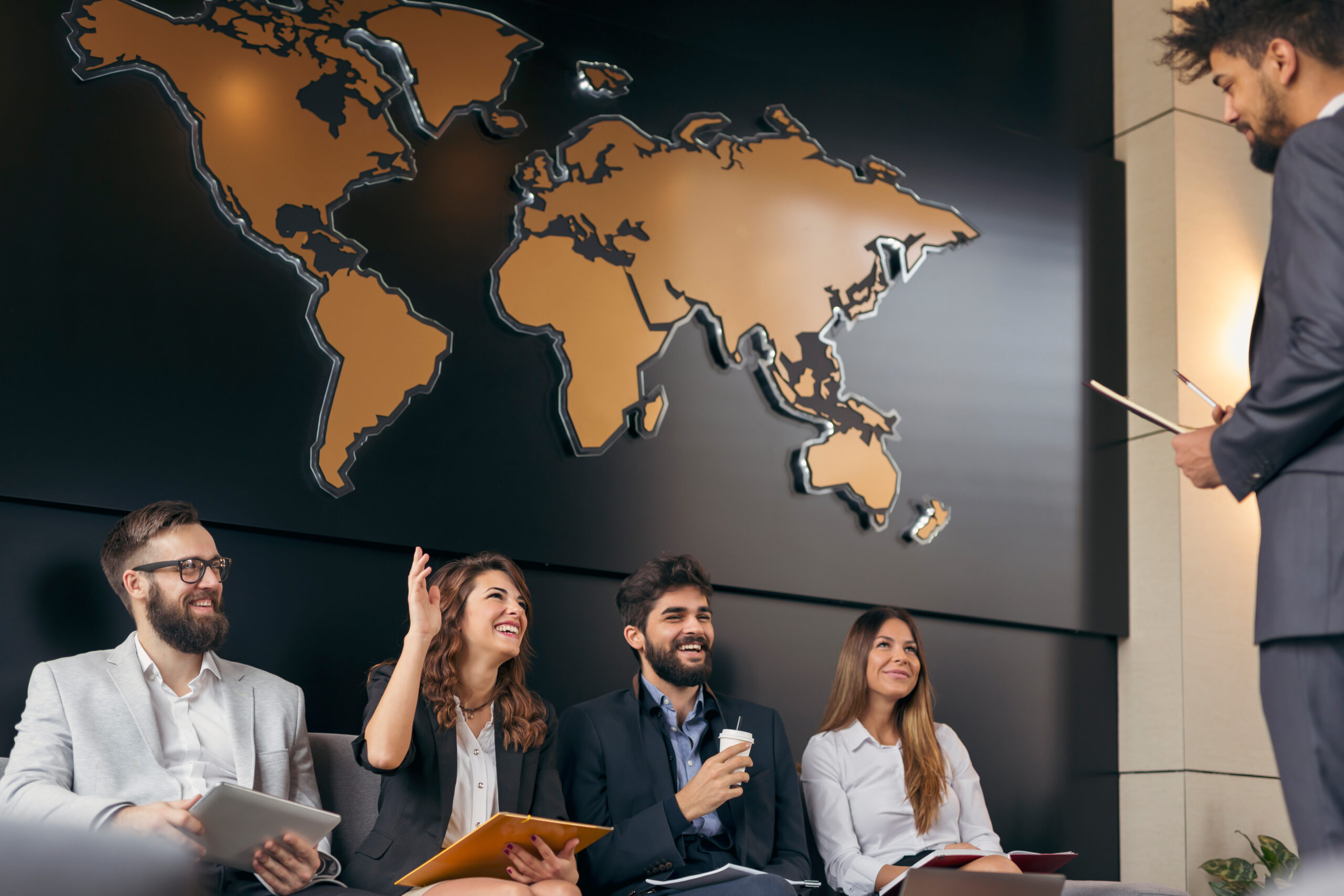 An illustration of diverse professionals—academics, tech leaders, and creatives—standing together with the UK skyline in the background, symbolising successful Global Talent visa journeys.