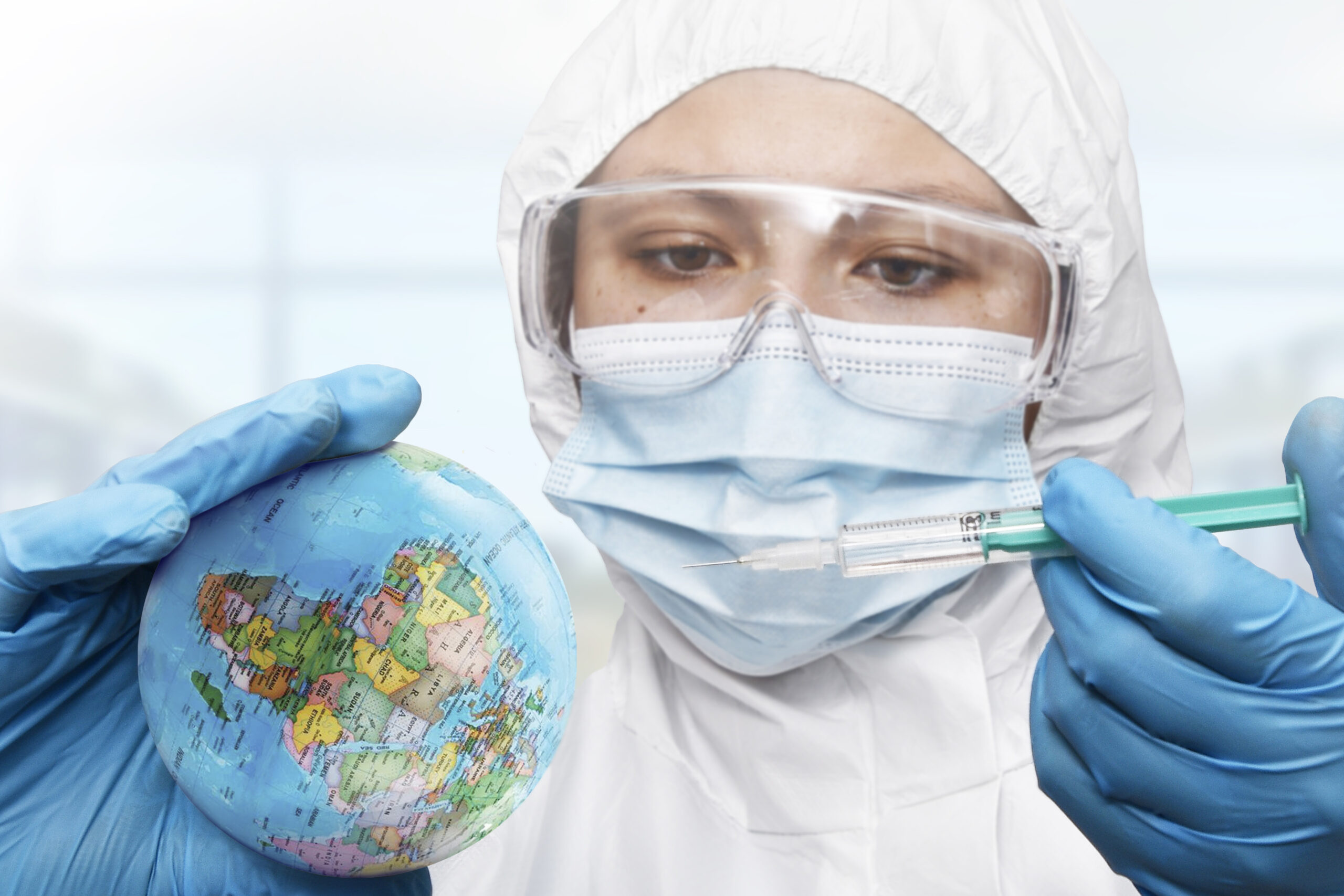 A scientist in a UK laboratory reviewing gene sequencing data on a computer screen, with research notes and lab equipment around them, representing life sciences career opportunities under the Global Talent visa.